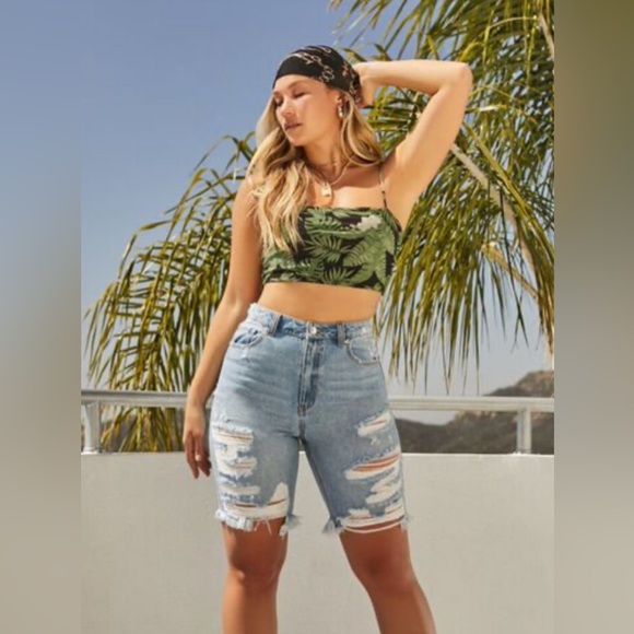 Forever 21 Pants - Forever 21 Distressed Bermuda Short